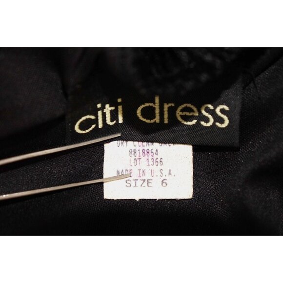 90s Y2k Black Velvet Size 6 Grunge Goth Dark Romance Dress Long Sleeveless Form - Picture 7 of 8